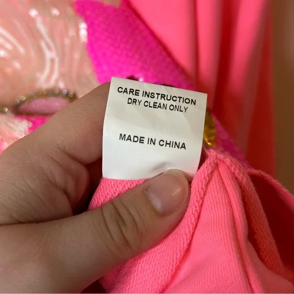 Queen Of Sparkles Neon Pink Nutcracker Santa Claus Bling Sweatshirt *FLAWED* - Picture 11 of 11